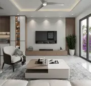 thi c&ocirc;ng nội thất ph&ograve;ng kh&aacute;ch chung cư H&oacute;c M&ocirc;n 