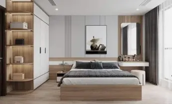 thi c&ocirc;ng nội thất căn hộ 2 ph&ograve;ng ngủ tiện nghi Quận 12