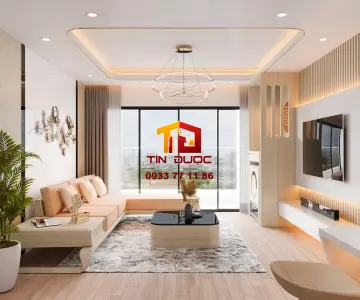 Thiết kế nội thất ph&ograve;ng kh&aacute;ch Luxury