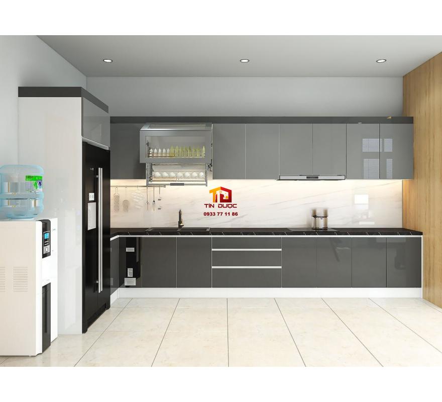 Tủ bếp Acrylic Chống Trầy V&agrave; Kh&aacute;ng Ẩm Vượt Trội - TBA061