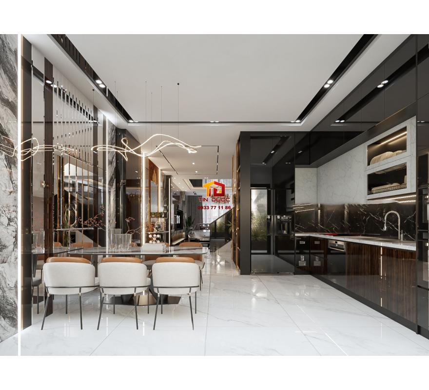 Tủ bếp Acrylic Đẳng Cấp Mới Với M&agrave;u Sắc Thanh Nh&atilde; - TBA062