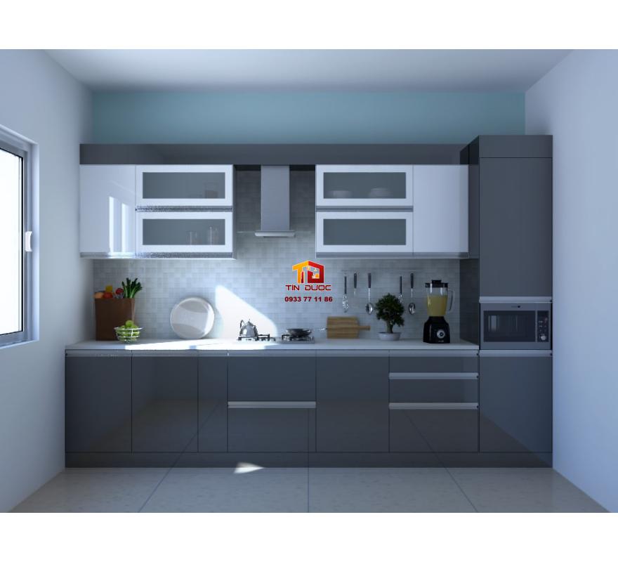 Tủ Bếp Gỗ C&ocirc;ng Nghiệp MDF An Cường - TBM034 