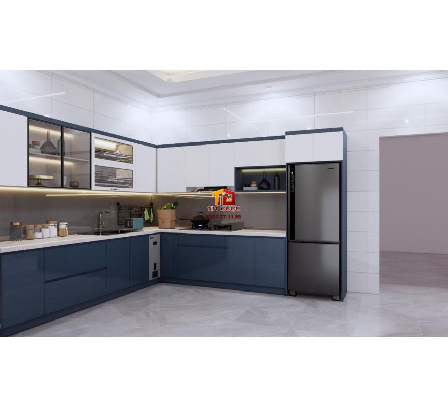 Tủ Bếp MDF An Cường Phủ Acrylic -TBM040